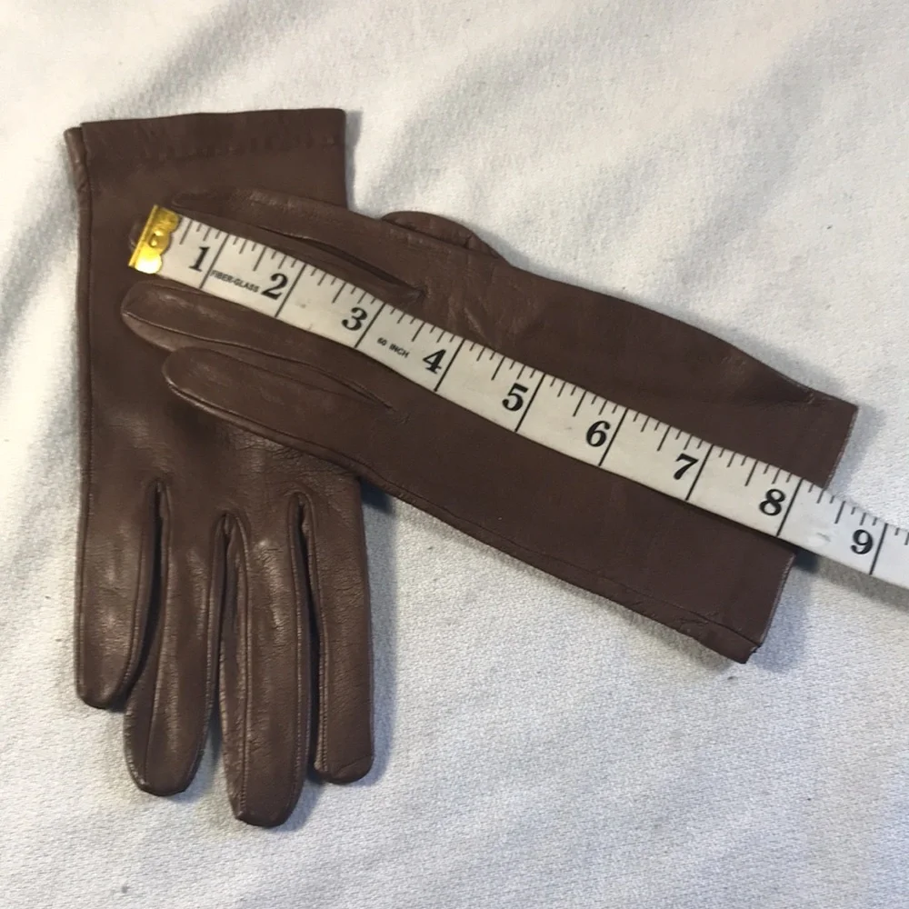 Elegant Butter Soft Brown Leather Second Skin Feel Fashion Driving Womens Gloves